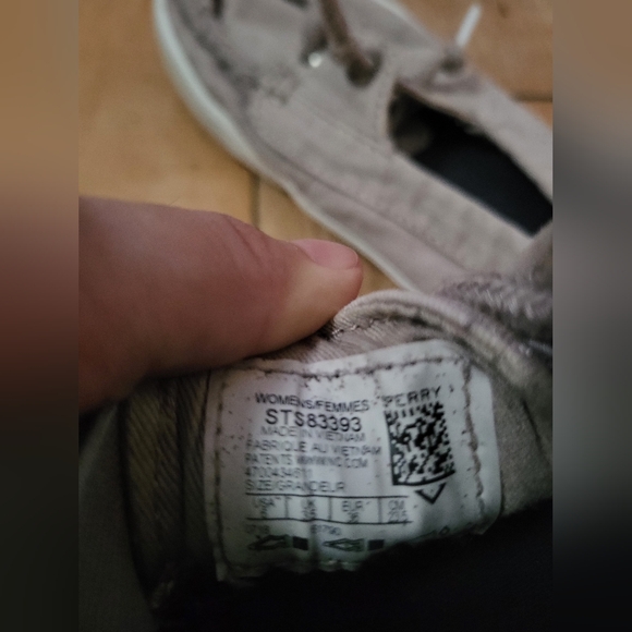 SPERRY Topsider boat sneaker slip on 6 khaki cream - Picture 7 of 8